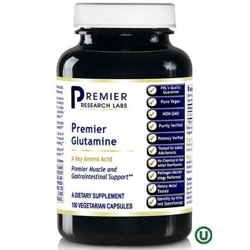 Premier Research Labs Glutamine, Premier 100  Plant- Source Capsules  2 Pack - VitaHeals.com