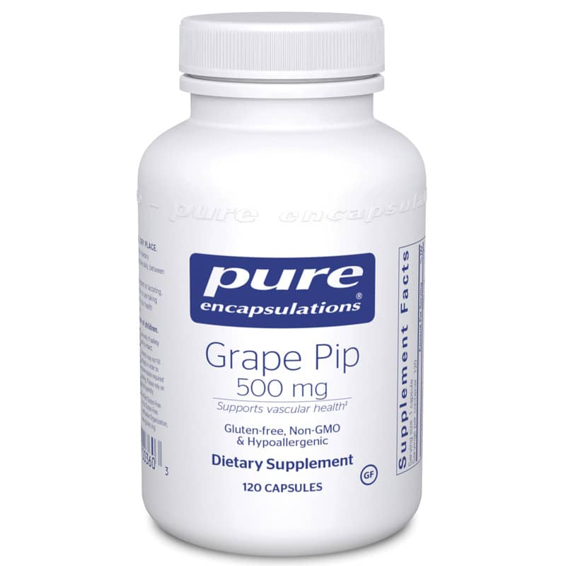 Pure Encapsulations Grape Pip 500 Mg 120 Capsules