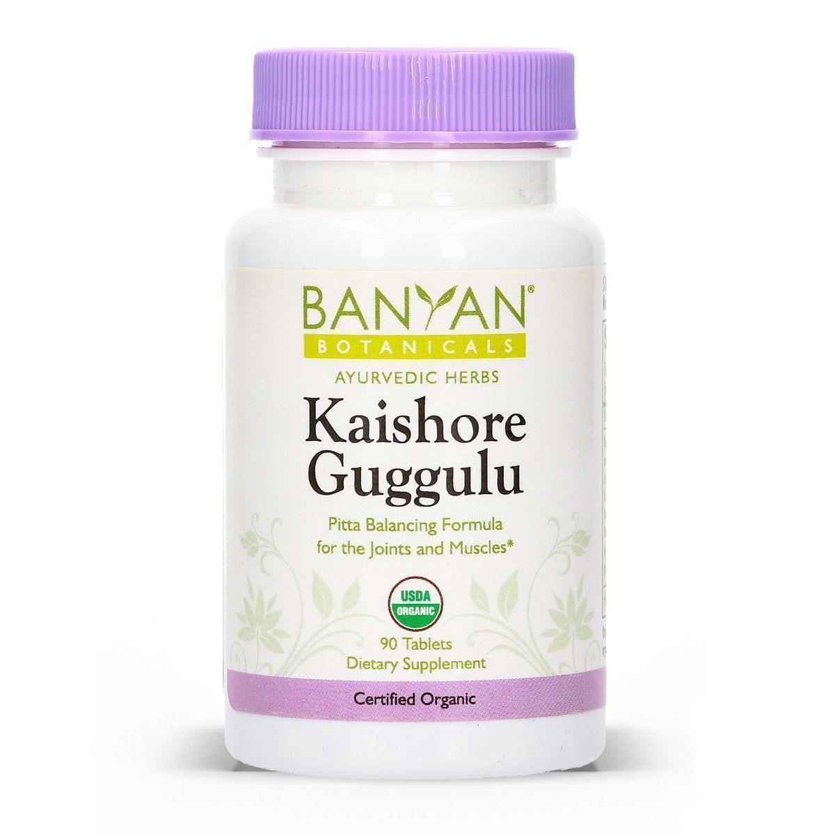 Banyan Botanicals Kaishore Guggulu, Organic 90 Tabs - VitaHeals.com