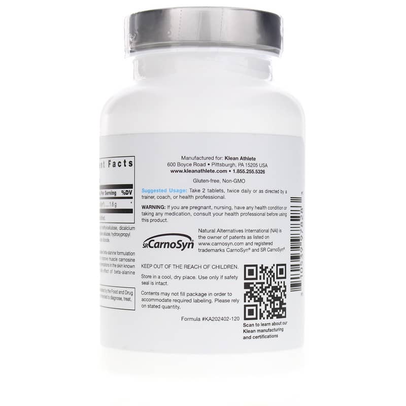 Klean Athlete Klean-SR Beta-Alanine 120 Tablets