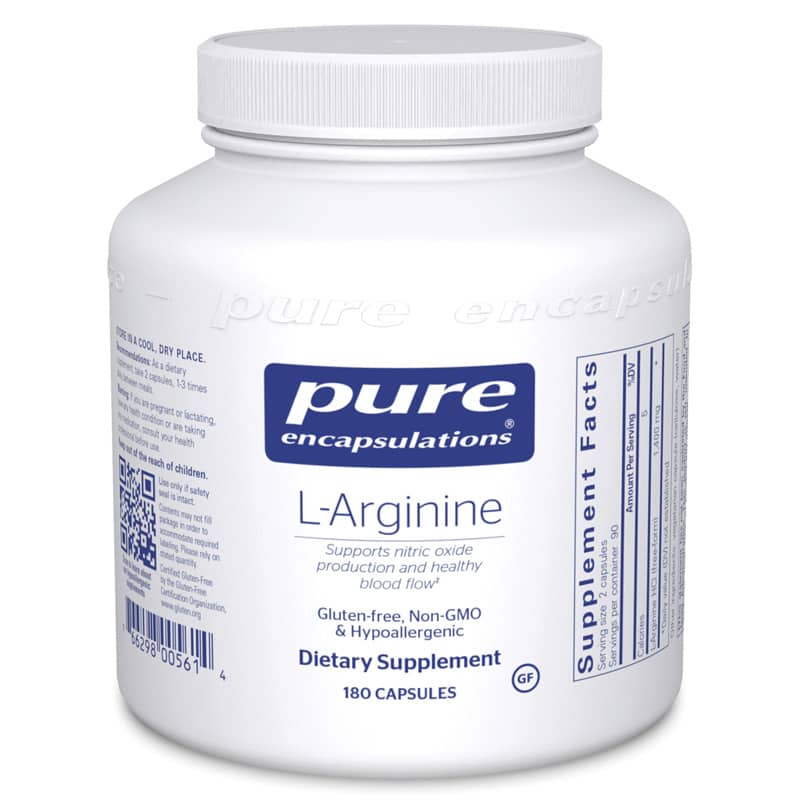 Pure Encapsulations L-Arginine 180 Capsules
