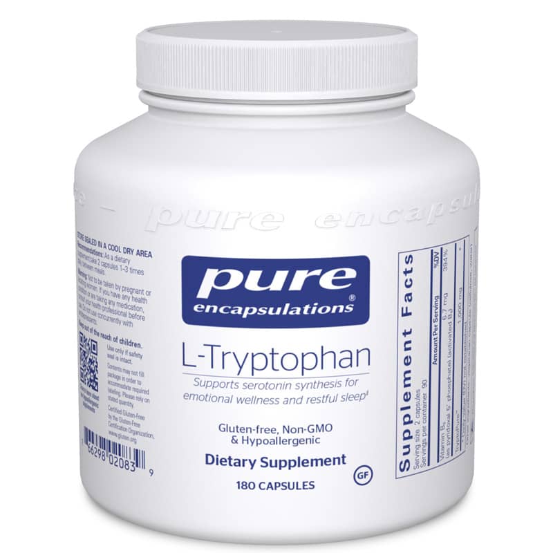 Pure Encapsulations L-Tryptophan 180 Capsules