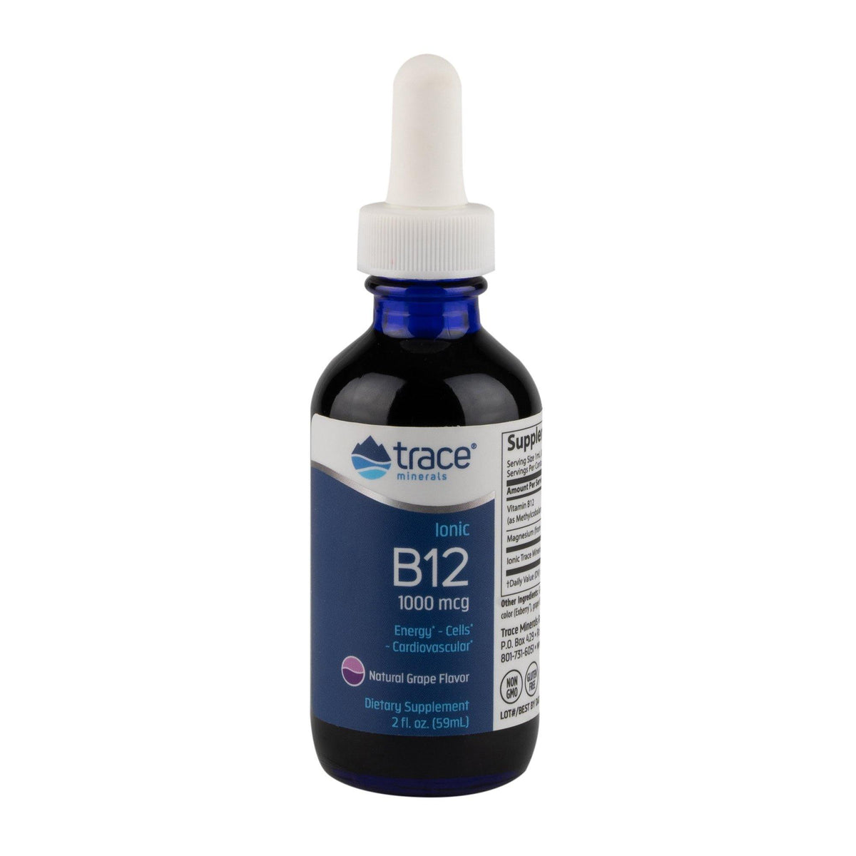 Trace Minerals Research Liquid Ionic B12 1,000Mcg 2 Ounces - VitaHeals.com