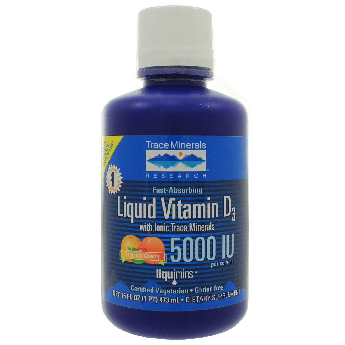 Trace Minerals Research Liquid Vitamin D3 16 Ounces - VitaHeals.com