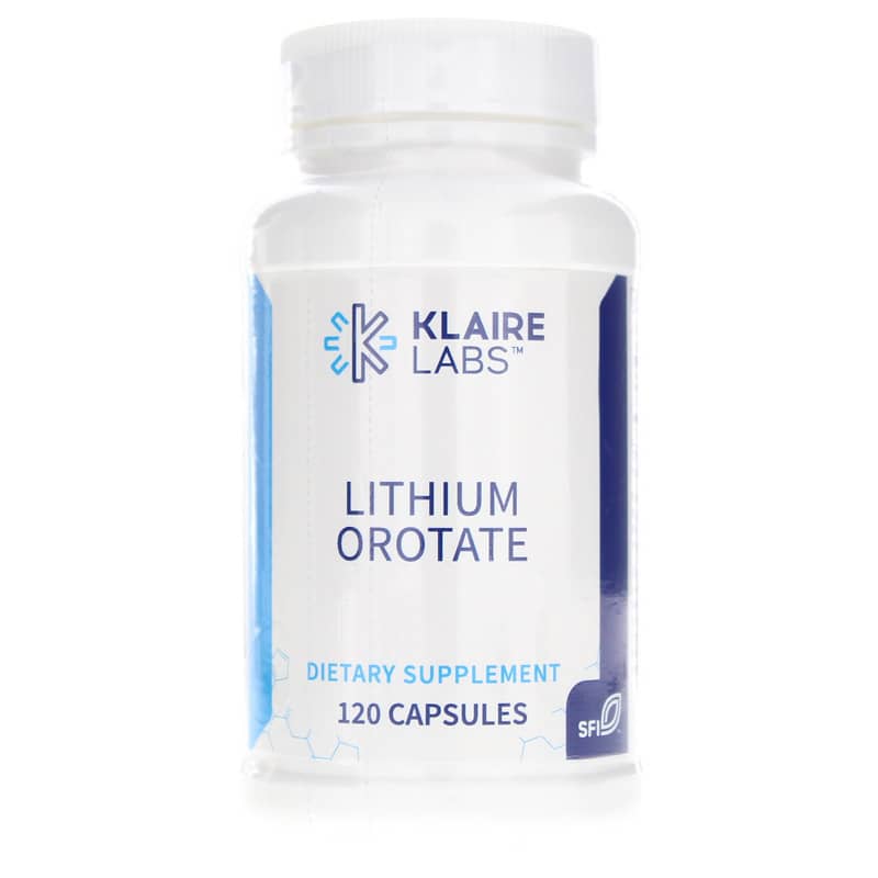 Klaire Labs Lithium Orotate 120 Capsules
