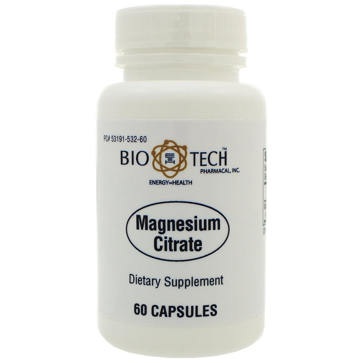 Bio-Tech Magnesium Citrate 60 Capsules  2 Pack - VitaHeals.com