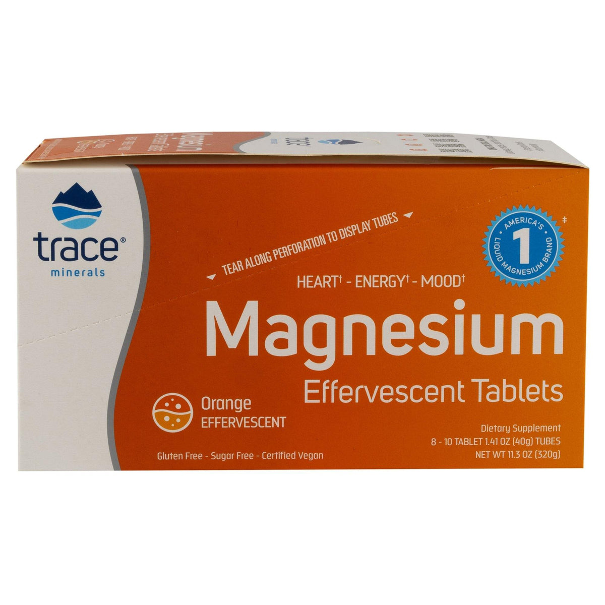 Trace Minerals Research Magnesium Effervescent Tablets 8 Tubes Box - VitaHeals.com