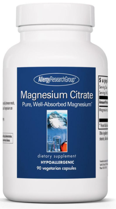 Allergy Research Group Magnesium Citrate  90 Capsules