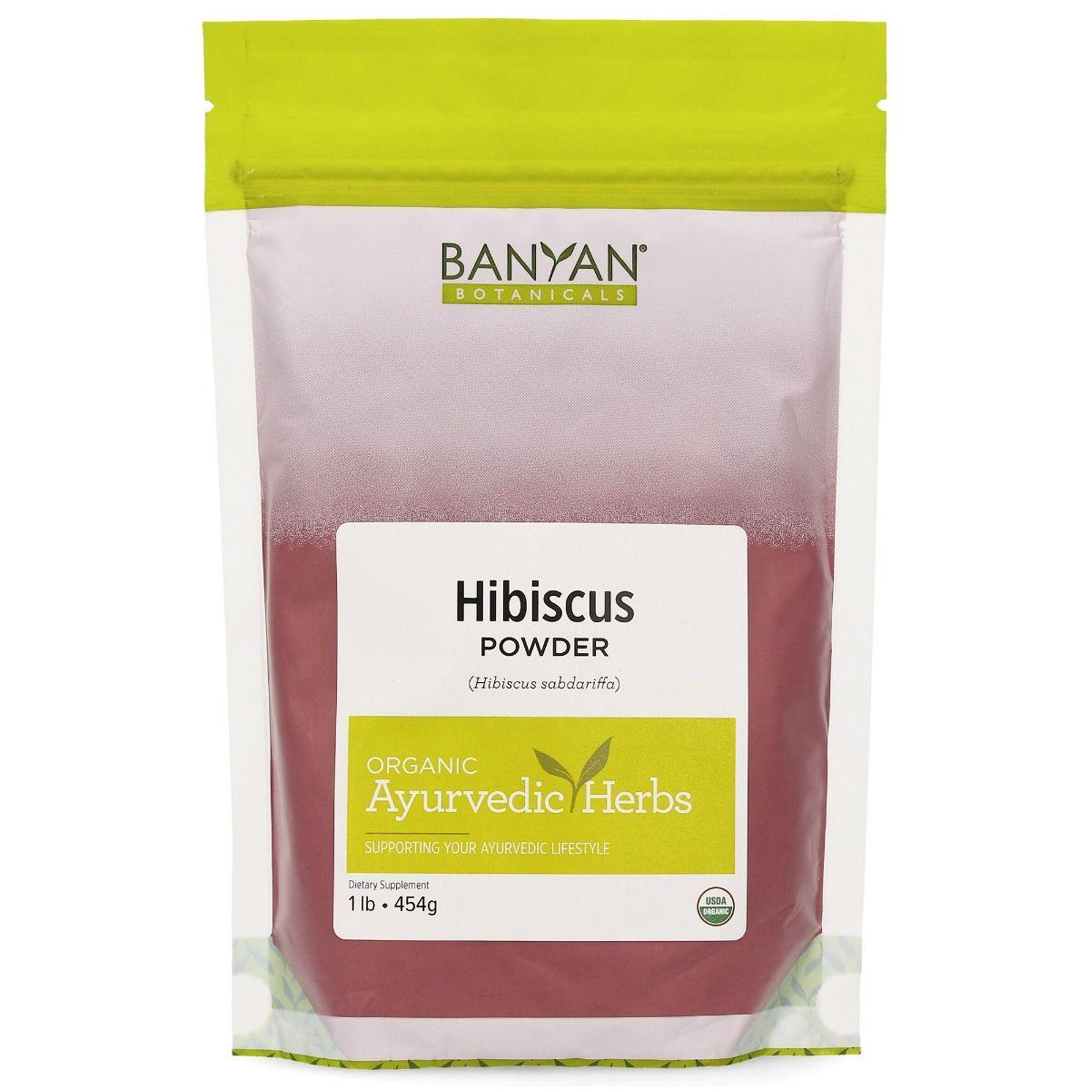 Banyan Botanicals Hibiscus Powder Organic 1 Lb 2 Pack - VitaHeals.com