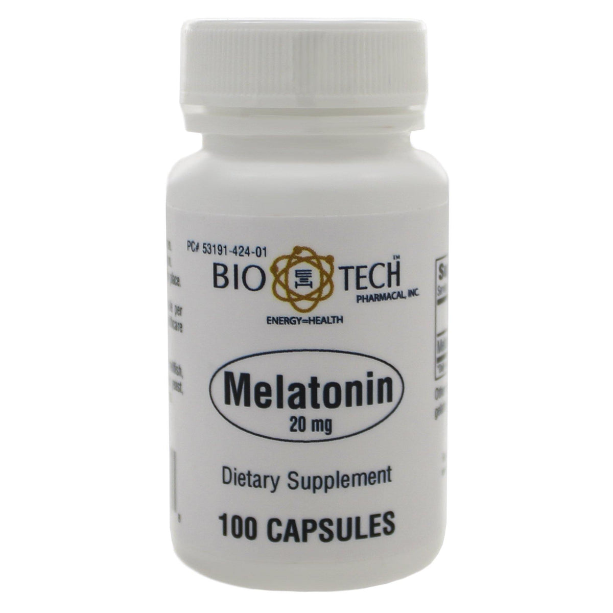 Bio-Tech Melatonin 20Mg 100 Capsules - VitaHeals.com