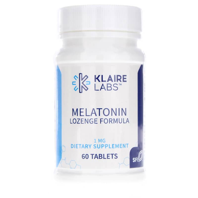 Klaire Labs Melatonin Lozenge Formula 1 Mg 60 Tablets