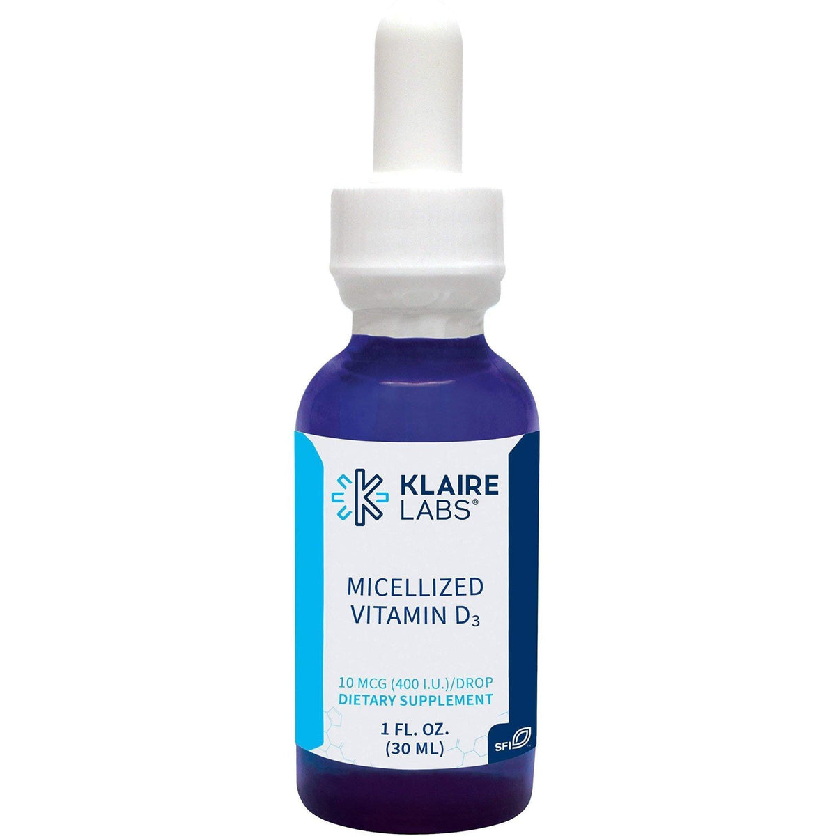 Klaire Labs Micellized Vitamin D3 Liquid 1 Fl Oz - VitaHeals.com