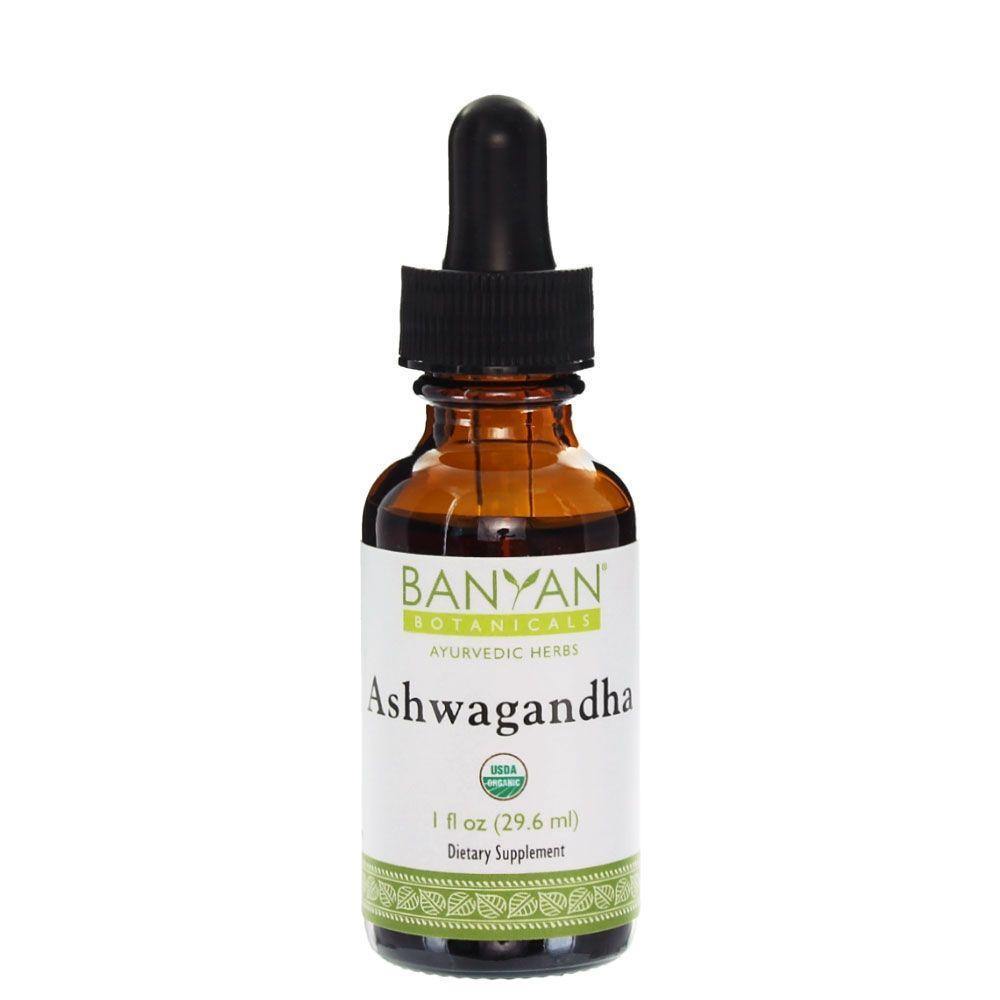 Banyan Botanicals Ashwagandha Liquid Extract, Organic 1 Oz 3 Pack - VitaHeals.com