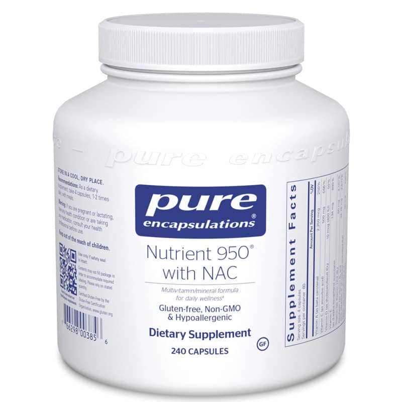 Pure Encapsulations Nutrient 950 with NAC 240 Capsules