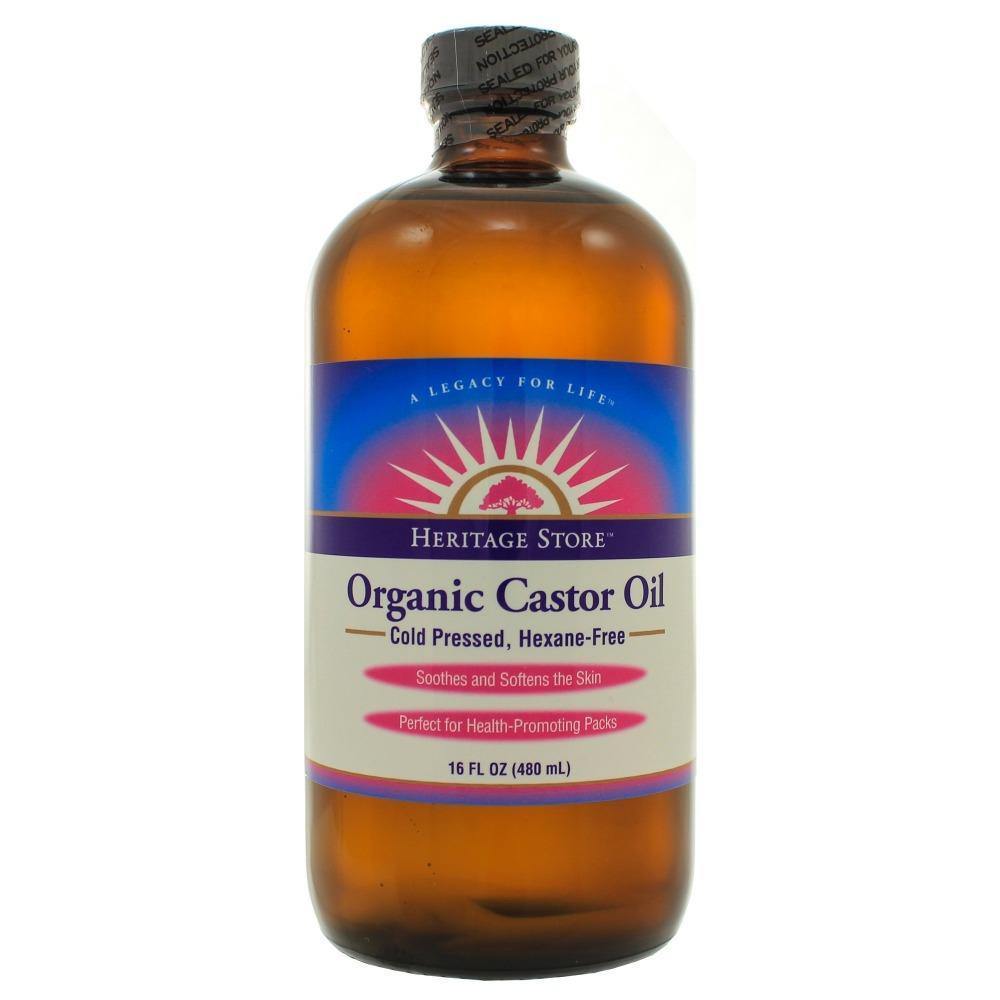 Heritage Organic Castor Oil 16 Ounces 2 Pack - VitaHeals.com