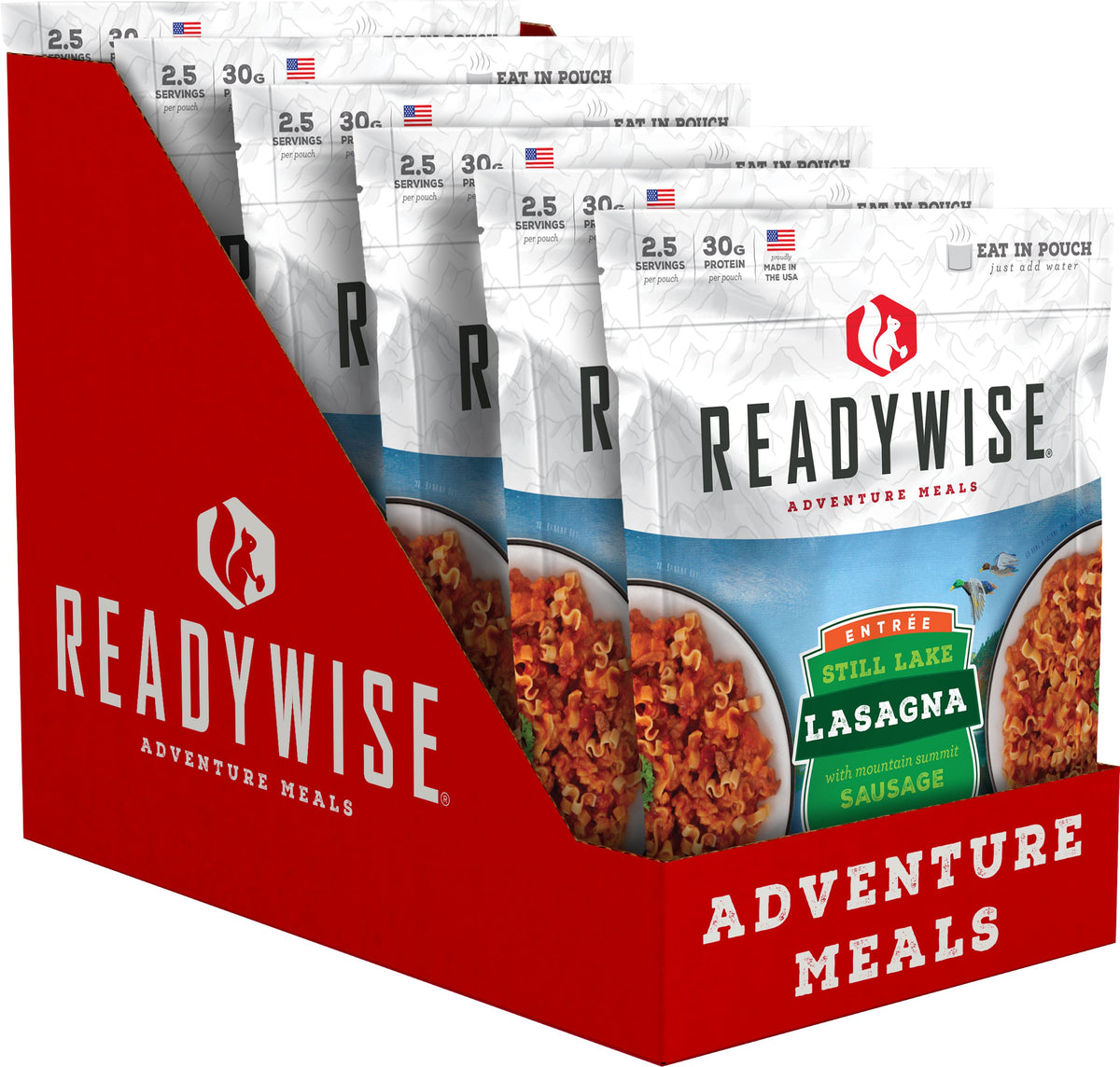 READYWISE Still Lake Lasagna with Sausage Case of 6 Emergency Food Supply