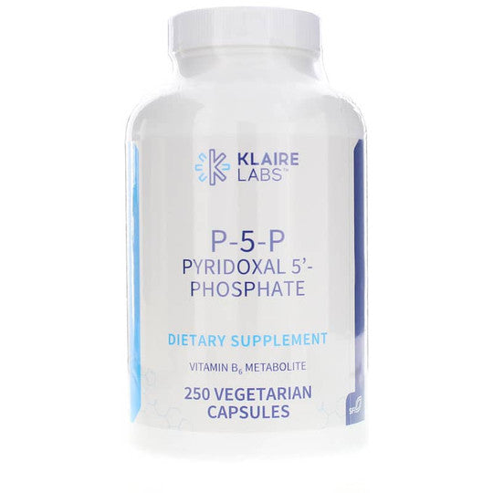 Klaire Labs P-5-P Pyridoxal 5'-Phosphate 250 Veg Capsules