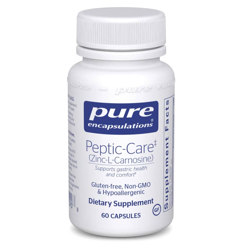 Pure Encapsulations Peptic-Care (Zinc-L-Carnosine) 60 Capsules