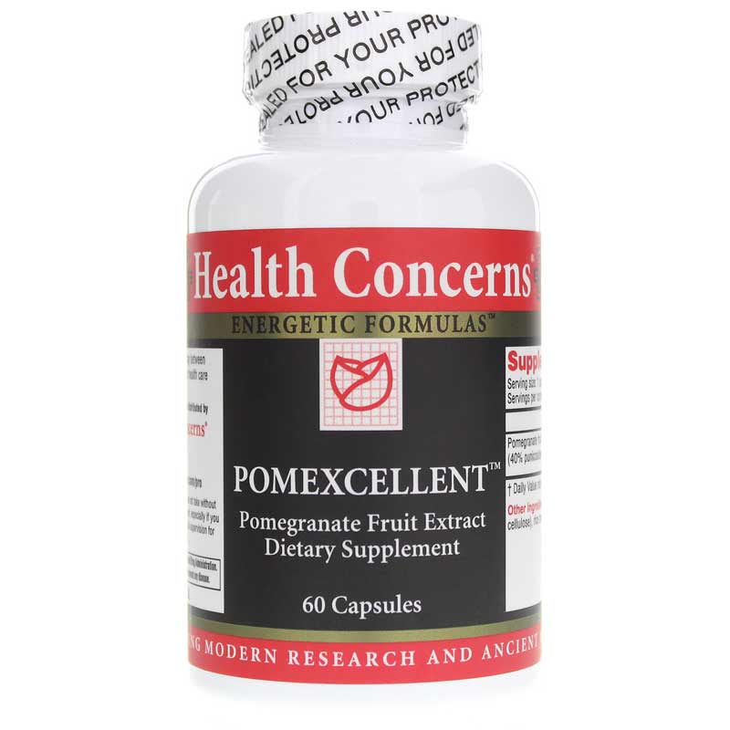 Health Concerns Pomexcellent Pomegranate Fruit Extract 60 Capsules