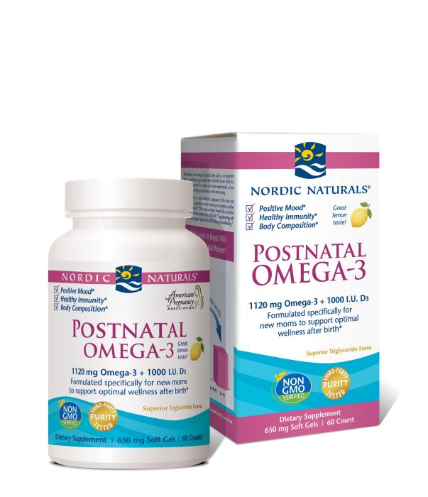 Nordic Naturals Postnatal Omega-3 60 Capsules