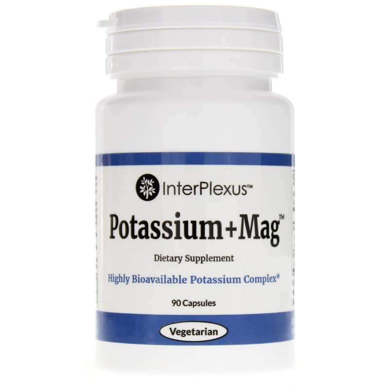 InterPlexus Potassium + Mag 90 Veg Capsules - VitaHeals.com