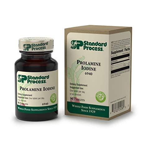 Standard Process Prolamine Iodine 90 Tablets, Supports Healthy Iodine Levels - VitaHeals.com