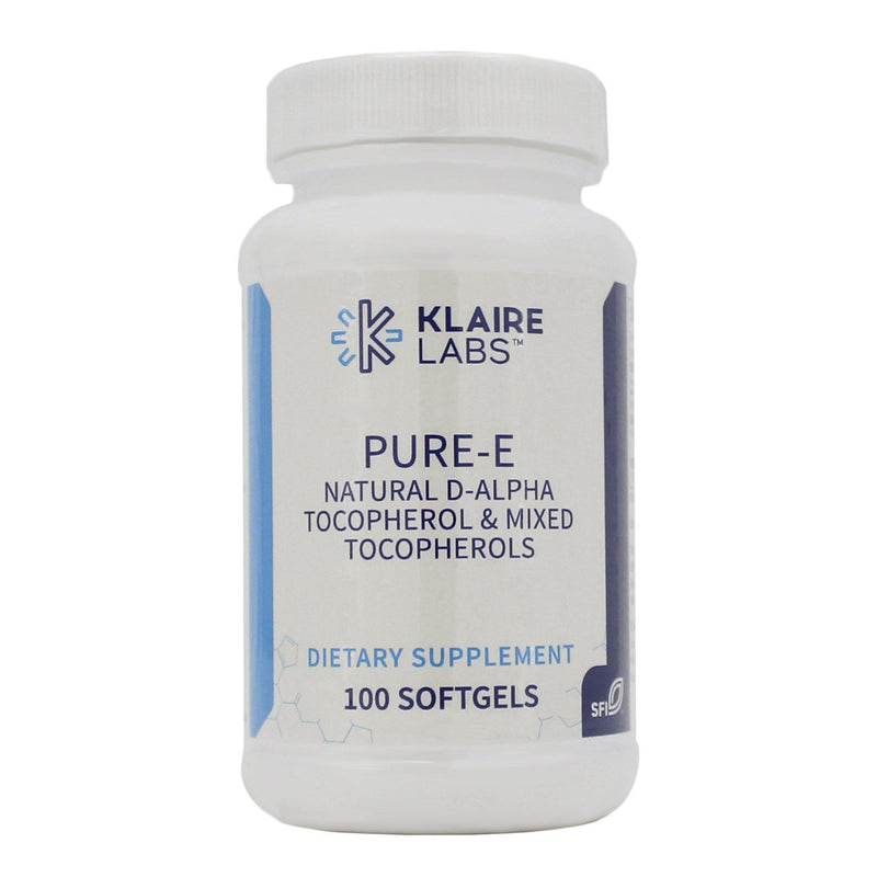 Klaire Labs Pure E 400Iu 100 Softgels - VitaHeals.com