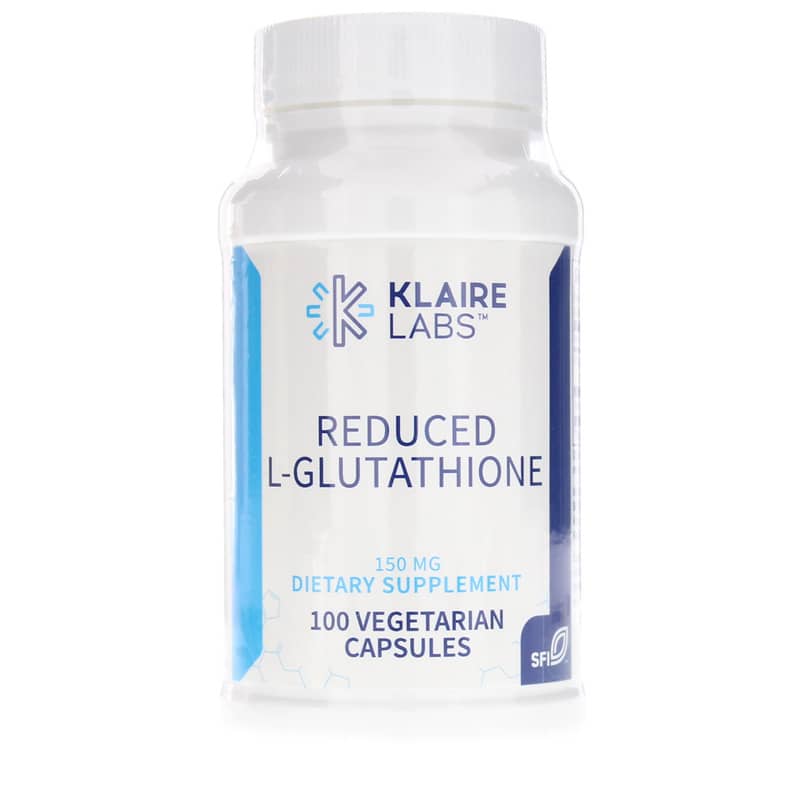 Klaire Labs Reduced L-Glutathione 150 Mg 100 Veg Capsules