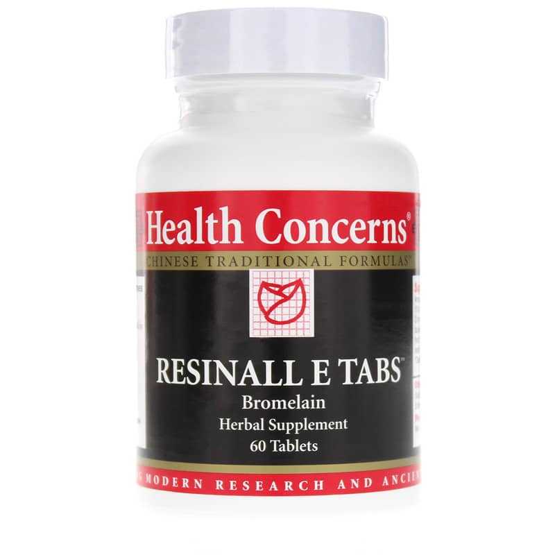 Health Concerns Resinall E Tabs Bromelain 60 Tablets