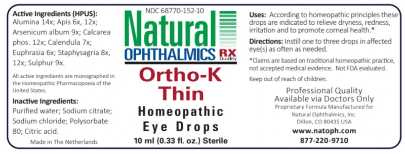 Natural Ophthalmics Ortho-K Thin (Day Time) Eye Drops 10 ml Expire 6.2022 PACK OF 2 - VitaHeals.com