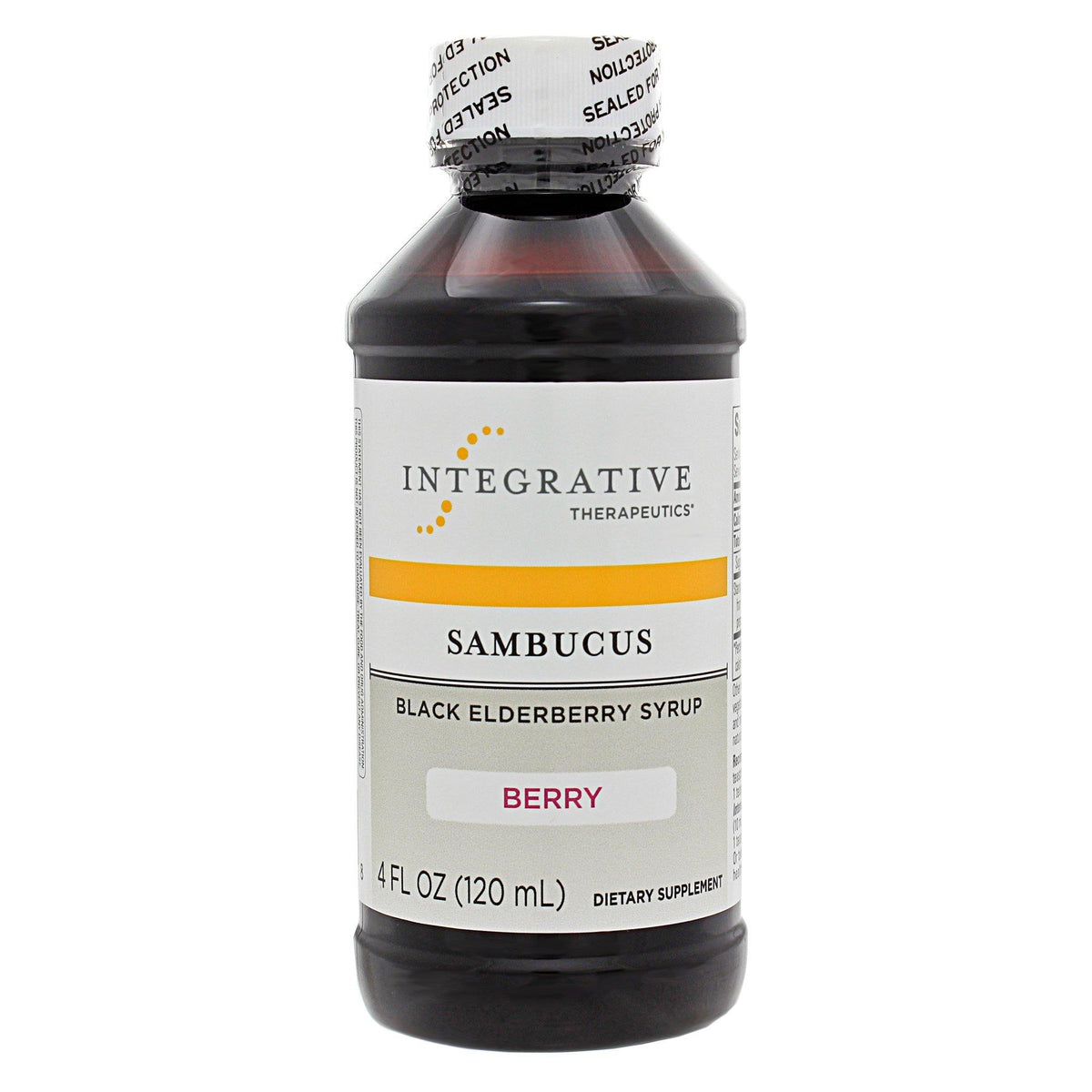 Integrative Therapeutics Sambucus Black Elderberry Syrup 4 Ounces - VitaHeals.com