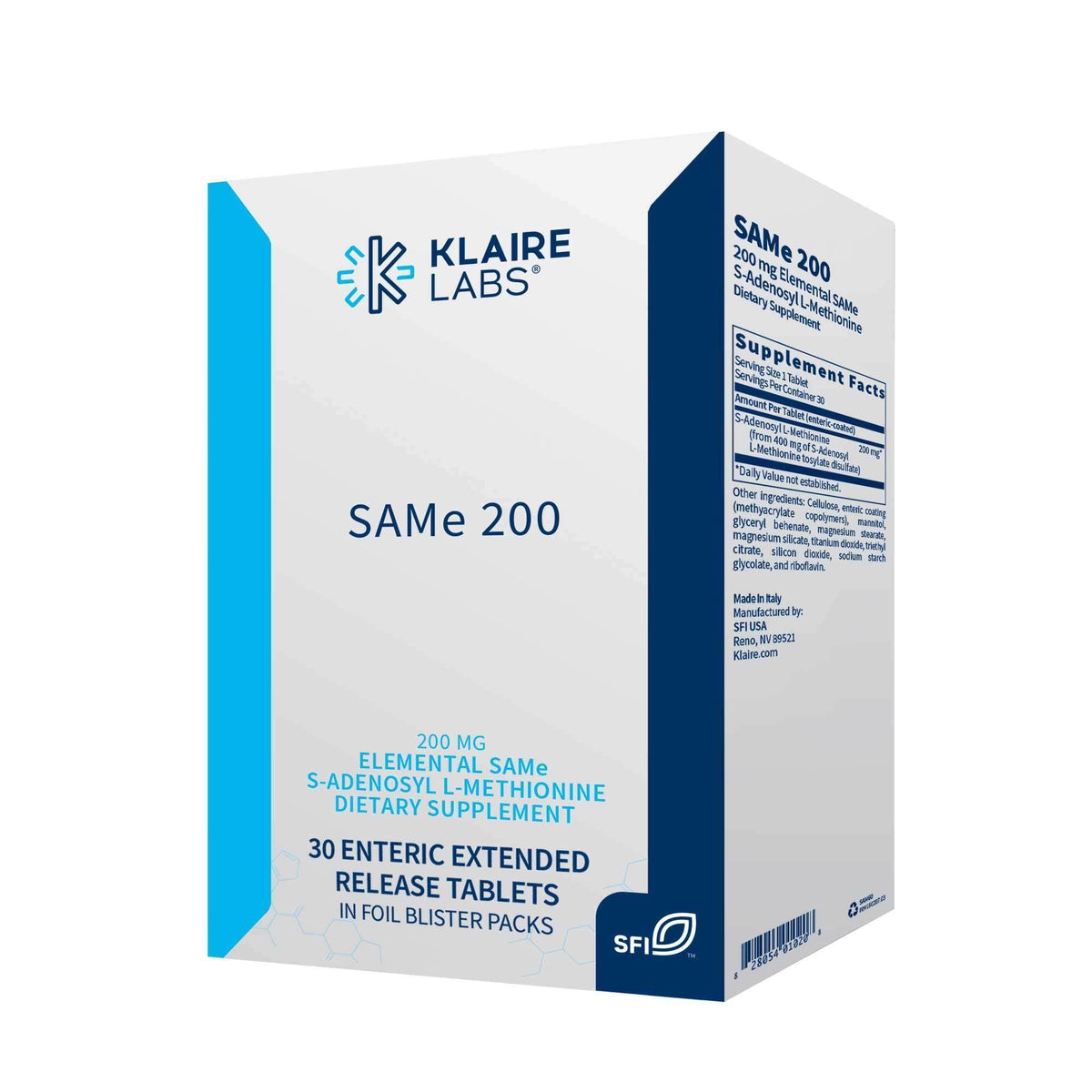 Klaire Labs Same 200 30 Tabs 2 Pack - VitaHeals.com