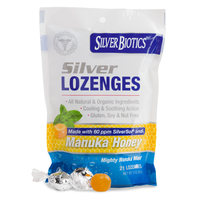 Silver Biotics Silver Lozenges With Manuka Honey 85 Grams 3oz