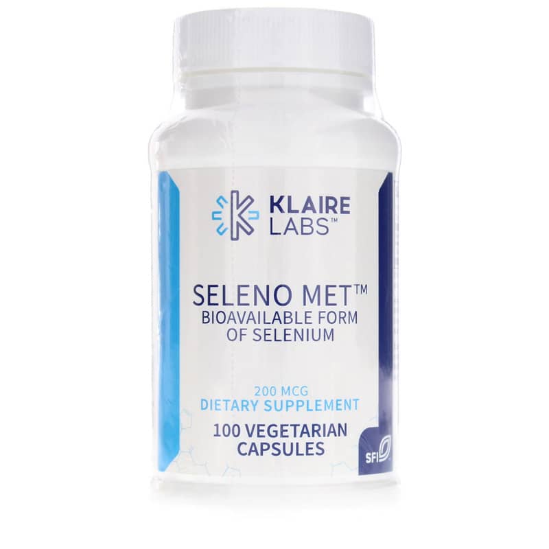 Klaire Labs Seleno Met 200 Mcg 100 Veg Capsules