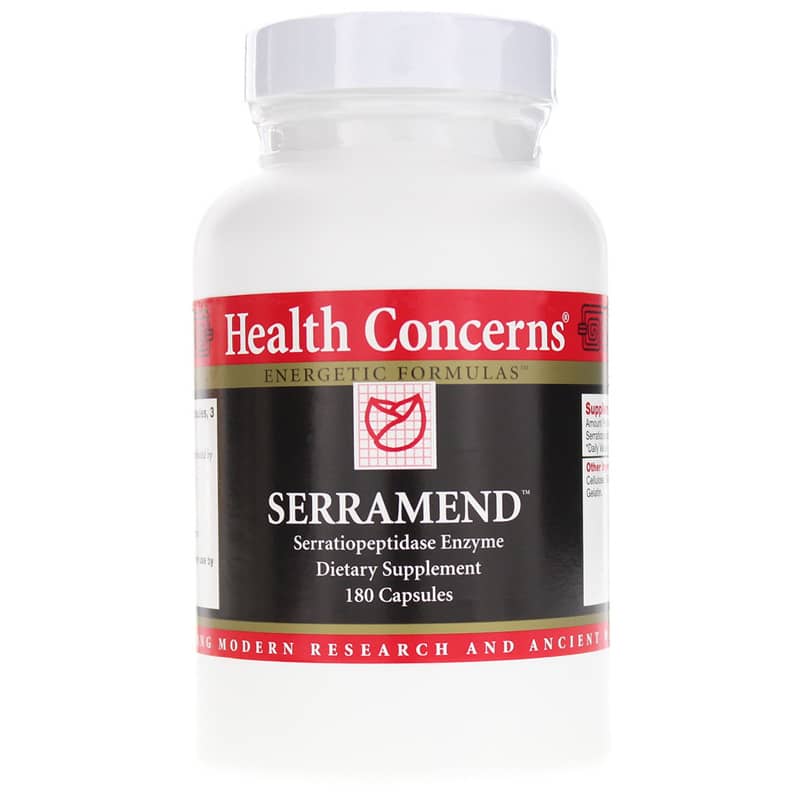 Health Concerns Serramend Serratiopeptidase Enzyme 180 Capsules