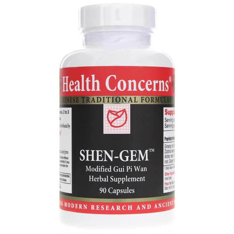 Health Concerns Shen-Gem 90 Capsules