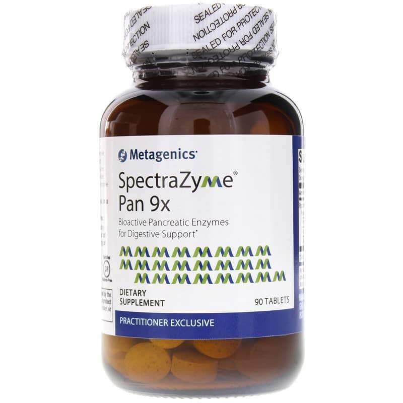 Metagenics Spectrazyme Pan 9X Digestive Support 90 Tablets 2 Pack - VitaHeals.com