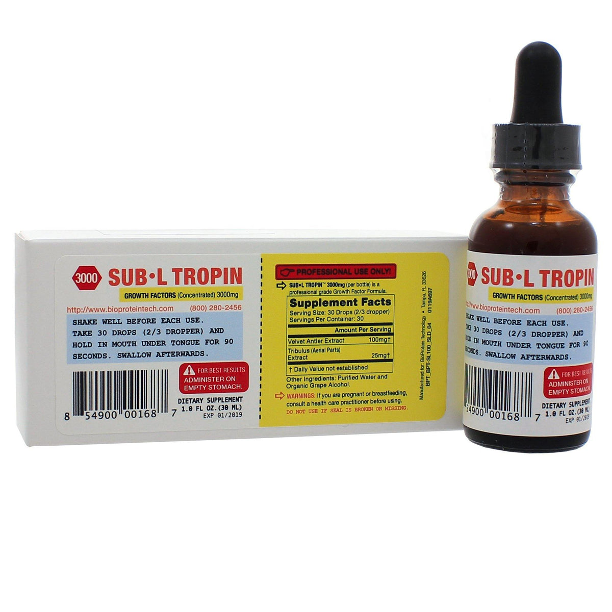 BioProtein Technology Bioprotein Technology Sub L Tropin 3000 1 Oz - VitaHeals.com