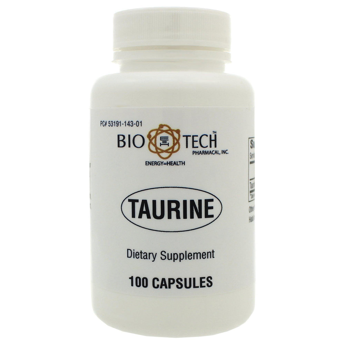 Bio-Tech Taurine 100 Capsules - VitaHeals.com