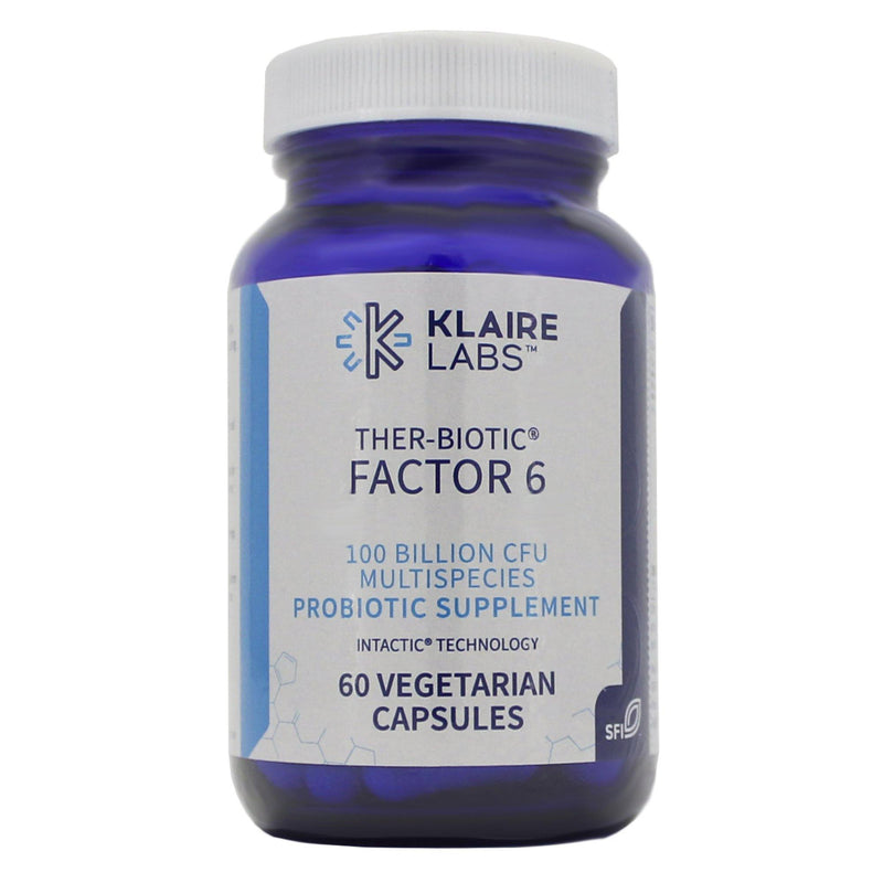 Klaire Labs Ther-Biotic® Factor 6 Ultra-Strength, 100 Billion Cfu Formula 60 Count 2 Pack - VitaHeals.com