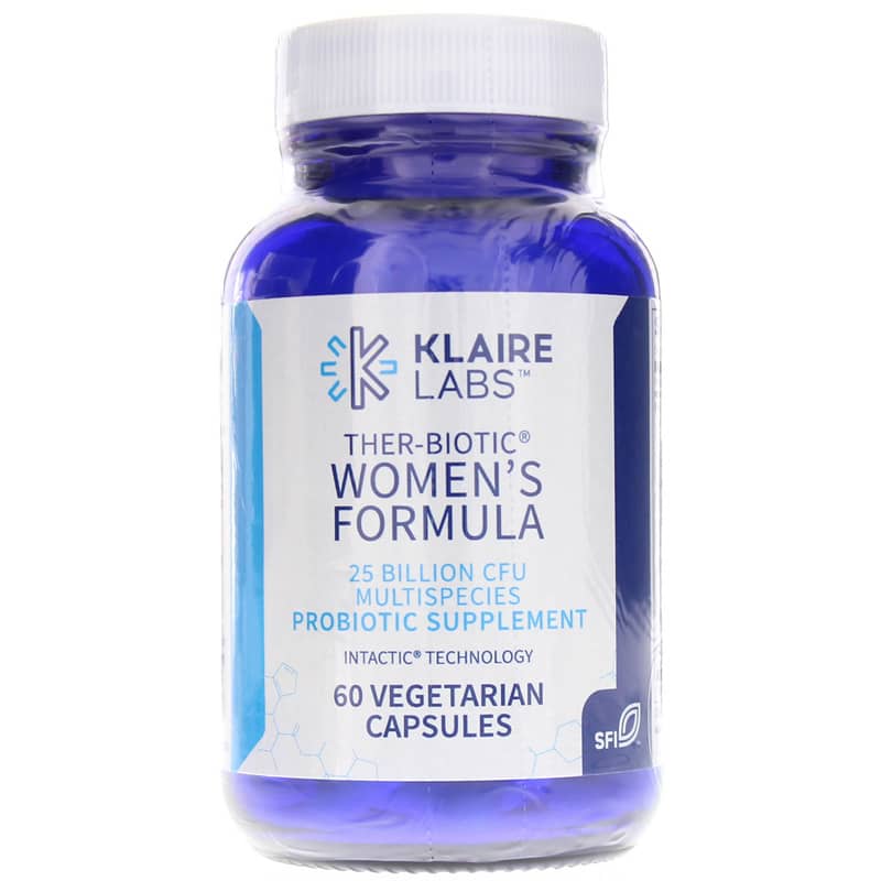 Klaire Labs Ther-Biotic Women's Formula Probiotic 25 Billion CFU 60 Capsules