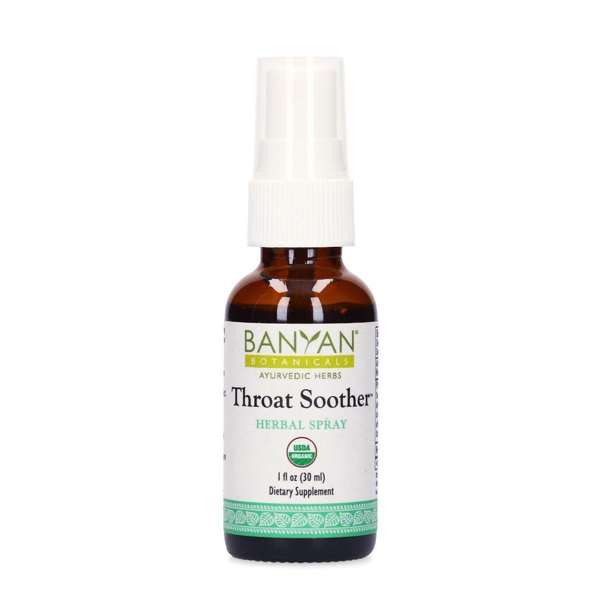 Banyan Botanicals Throat Soother Spray, Organic 1 Fl Oz 3 Pack - VitaHeals.com