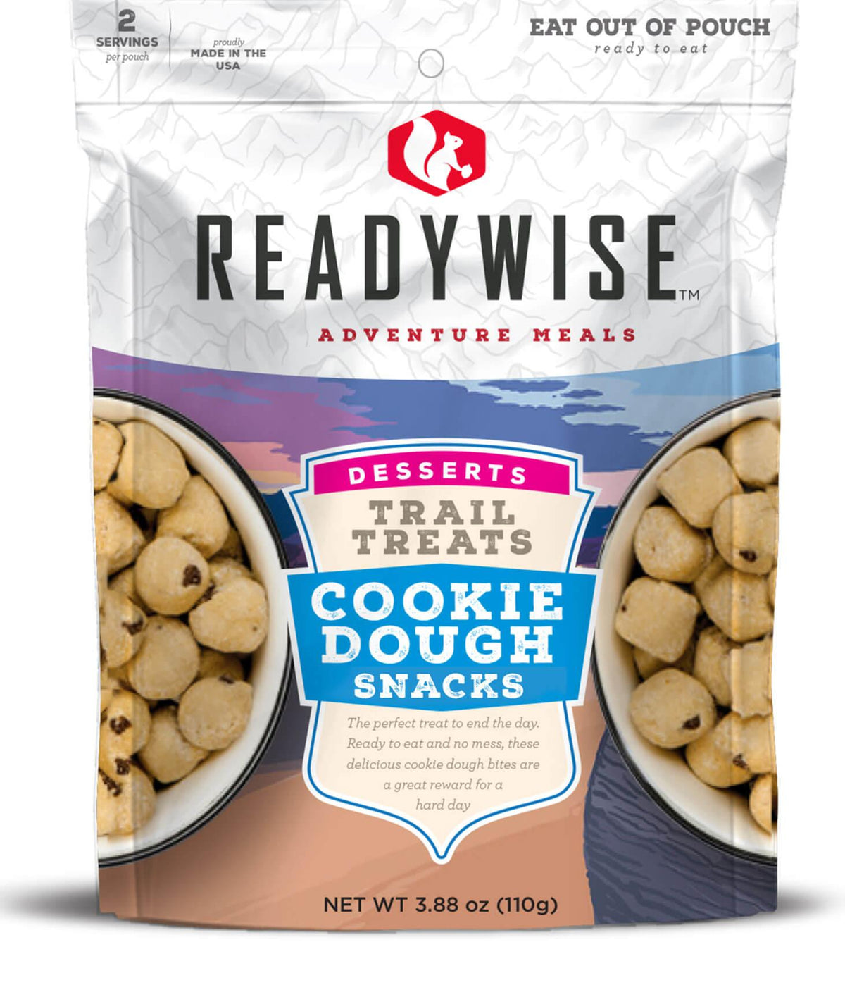 READYWISE Trail Treats Cookie Dough Case of 6 Emergency Food Supply