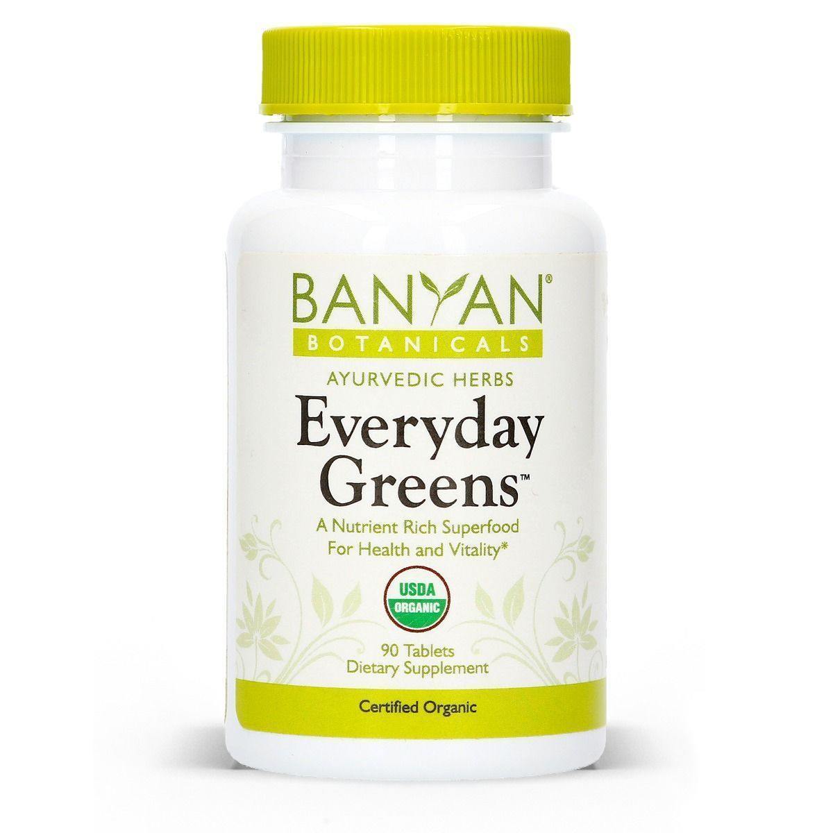 Banyan Botanicals Everyday Greens Tablets Organic 90 Tabs 2 Pack - VitaHeals.com