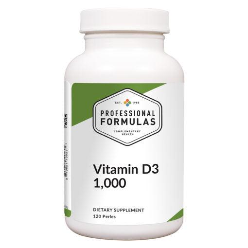 Professional Formulas Vitamin D3 1,000 Iu 120 Perles 2 Pack - VitaHeals.com