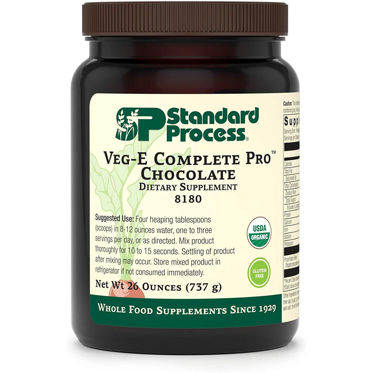 Standard Process Veg-E Complete Pro Chocolate 26 Oz ( 737 G ) - VitaHeals.com