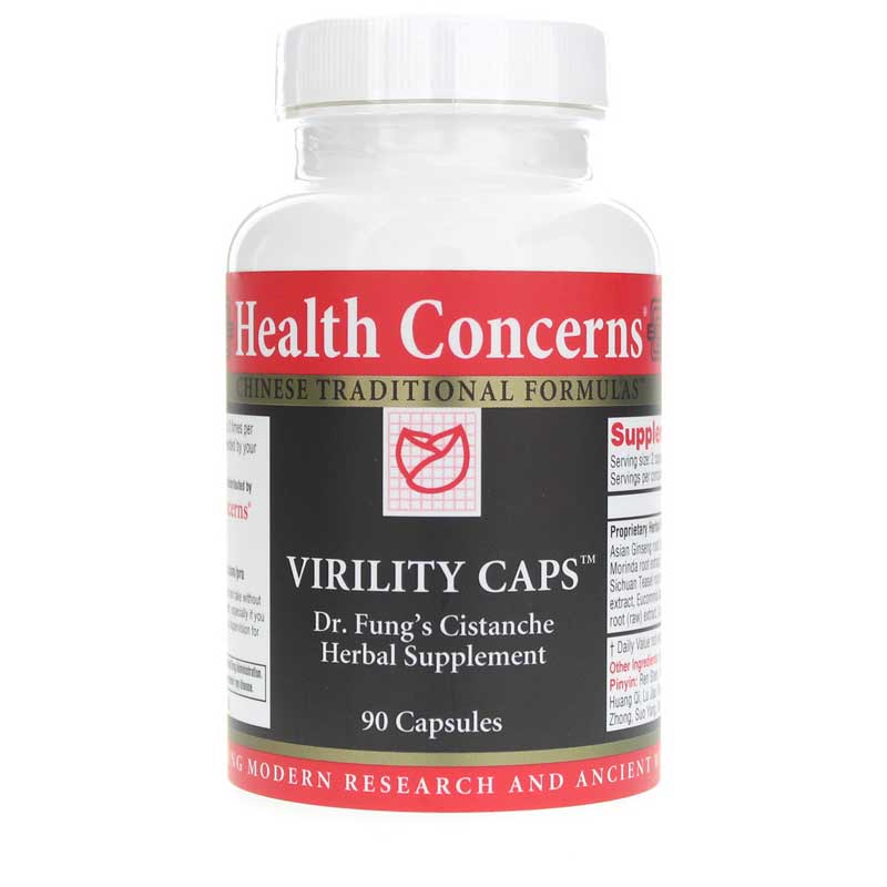 Health Concerns Virility Caps 90 capsules, 750 mg, 15 day supply