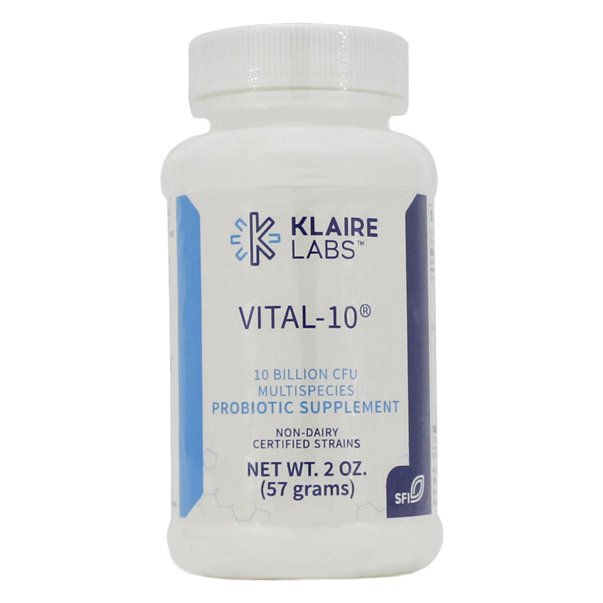 Klaire Labs Vital-10 Probiotic Powder 2 Ounces 2 Pack - VitaHeals.com