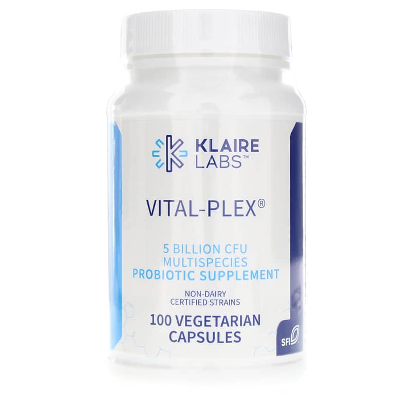 Klaire Labs Vital-Plex Probiotic 5 Billion CFU 100 Veg Capsules