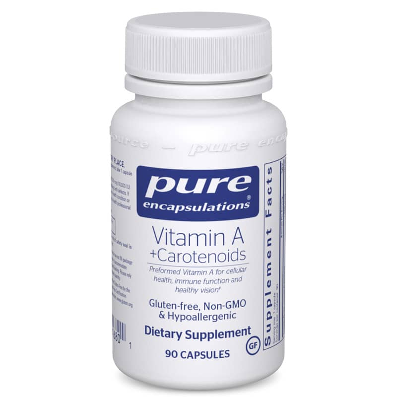 Pure Encapsulations Vitamin A + Carotenoids 90 Capsules